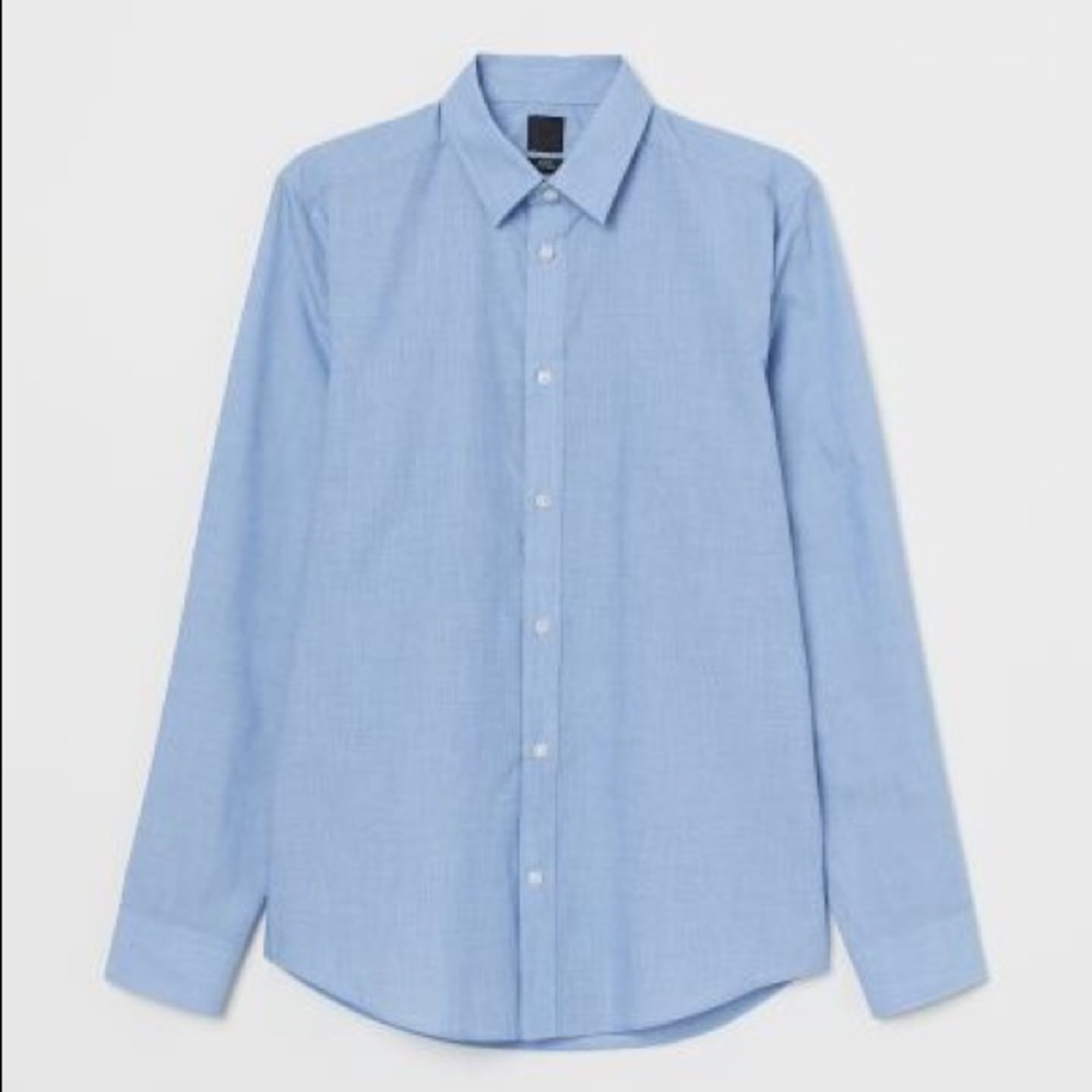 💐H&M Slim Fit Easy-Iron Button-Up Shirt 👔🌸 - Picture 4 of 4